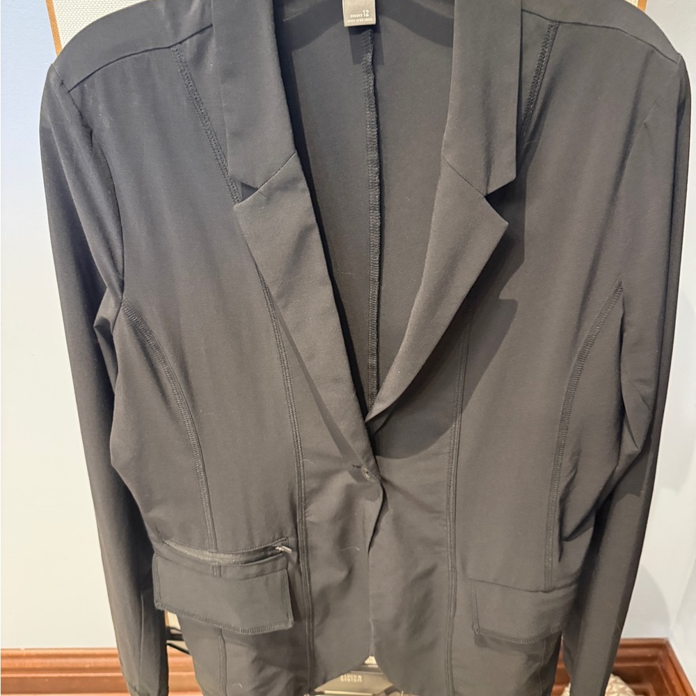 Eddie Bauer Departure Black Single-Button Blazer